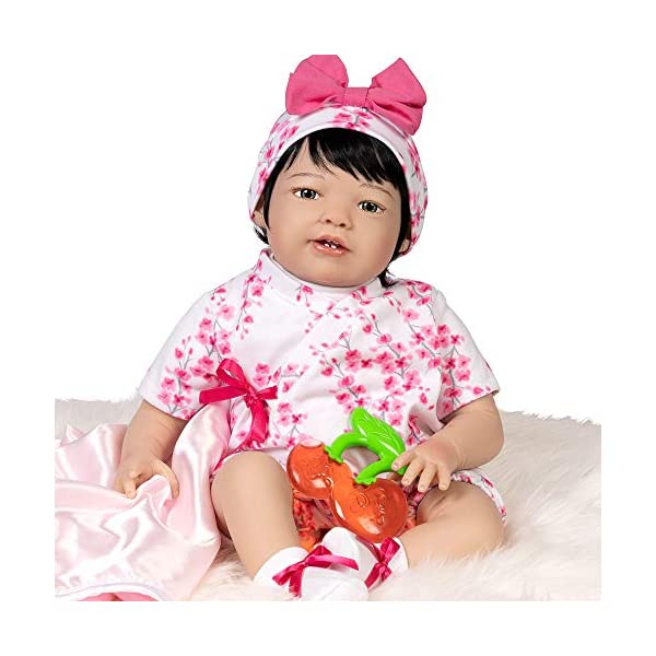 パラダイスギャラリーズ ベビードール 赤ちゃん 人形 着せ替え リアル 本物そっくり おままごと おもちゃ Paradise Galleries Asian Reborn Toddler Doll - Hanami, 21 Inch Girl Made in Softtouch Vinyl, 7-Piece Reborn Doll Gift Set