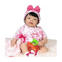 p_CXM[Y xr[h[ Ԃ l` ւ A { ܂܂  Paradise Galleries Asian Reborn Toddler Doll - Hanami, 21 Inch Girl Made in Softtouch Vinyl, 7-Piece Reborn Doll Gift Set