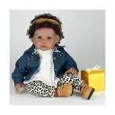 p_CXM[Y xr[h[ Ԃ l` ւ A { ܂܂  Paradise Galleries Black Reborn Doll African American Black Reborn Toddler Girl Doll - Surprise & Delight, 21 inch in SoftTouch Vinyl 8-Piece Doll Set