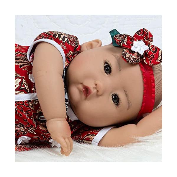 p_CXM[Y xr[h[ Ԃ l` ւ A { ܂܂  Paradise Galleries Asian Real Life Baby Doll Mei. 20 inch Reborn Baby Girl Crafted in GentleTouch Vinyl & Weighted Cloth Body, 4-Piece Gift Set