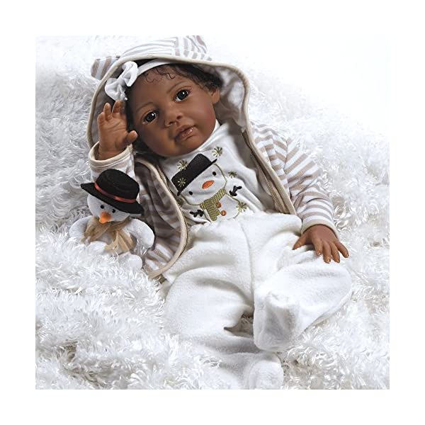 p_CXM[Y xr[h[ Ԃ l` ւ A { ܂܂  Paradise Galleries Black Reborn Doll with Rooted Hair, 20 inch African American Baby Girl Kione in GentleTouch Vinyl & Weighted Body, 8-Piece Gift Set