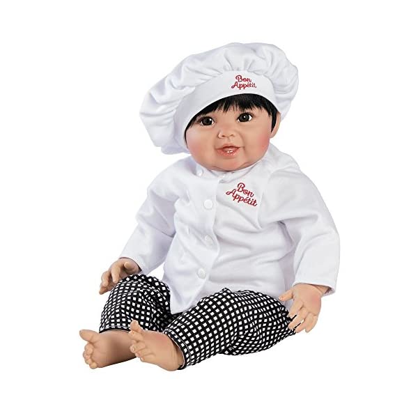 p_CXM[Y xr[h[ Ԃ l` ւ A { ܂܂  Paradise Galleries Asian Real Life Baby Doll - Bon Appetit Reborn Baby Girl, Crafted from Softtouch Vinyl & Weighted Cloth Body, 4-Piece Gift Set