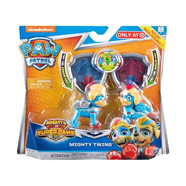 パウパトロール おもちゃ グッズ レスキュー 知育玩具 映画 ツイン Nickelodeon Paw Patrol Mighty Twins 2pc