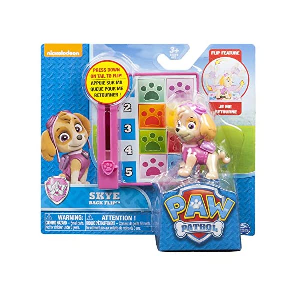 パウパトロール おもちゃ グッズ レスキュー 知育玩具 映画 スカイ 動く ジャンプ Paw Patrol - Action Pack Pup - Back Flip Skye