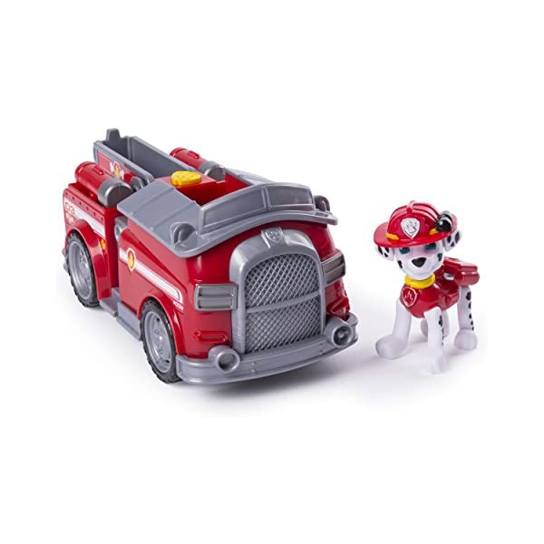 パウパトロール おもちゃ グッズ レスキュー 知育玩具 映画 マーシャル 消防車 ファイヤートラック Paw Patrol Marshall’s Transforming Fire Truck with Pop-out Water Cannons