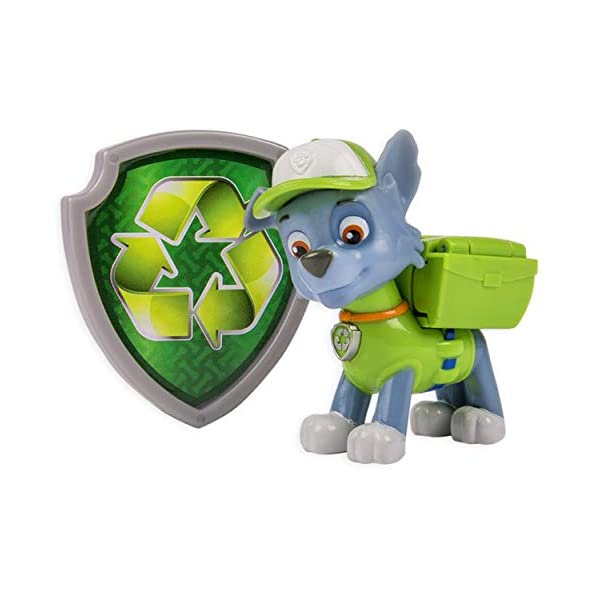 パウパトロール おもちゃ グッズ レスキュー 知育玩具 映画 ロッキー バッジ エンブレム Paw Patrol Action Pack Pup & Badge, Rocky