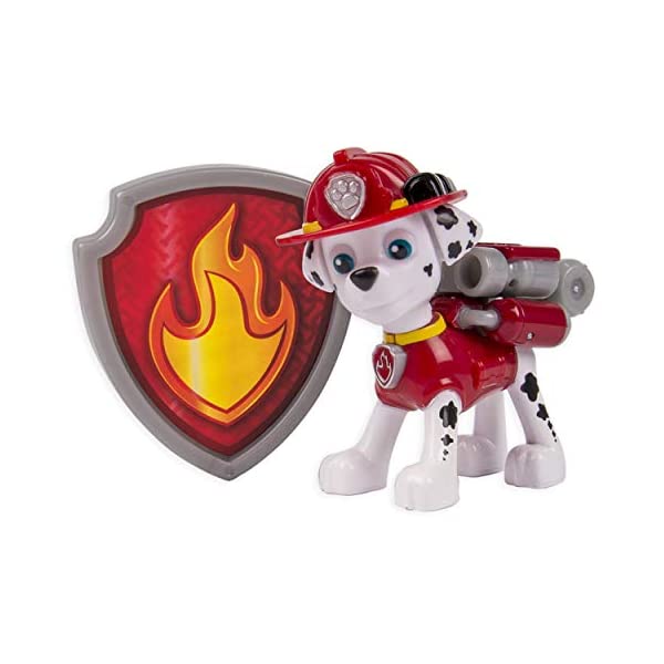 パウパトロール おもちゃ グッズ レスキュー 知育玩具 映画 マーシャル バッジ エンブレム Paw Patrol Action Pack Pup & Badge, Marshall