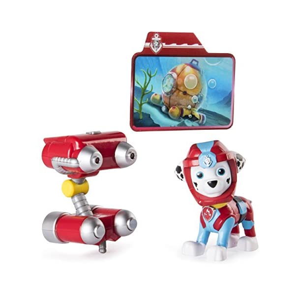 パウパトロール おもちゃ グッズ レスキュー 知育玩具 映画 マーシャル 光る ミッションカード Paw Patrol Sea Patrol Light Up Marshall with Pup Pack and Mission Card