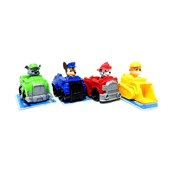 パウパトロール おもちゃ グッズ レスキュー 知育玩具 映画 チェイス マーシャル ラブル ロッキー セット Paw Patrol Racers Vehicles