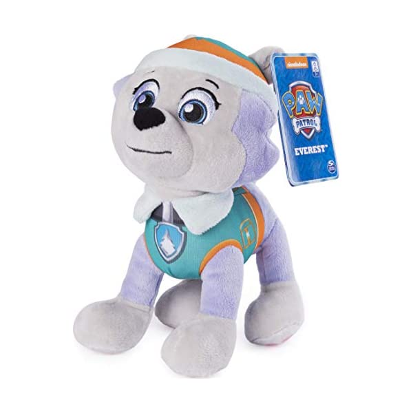 パウパトロール ぬいぐるみ エベレスト おもちゃ グッズ レスキュー 知育玩具 映画 Paw Patrol, 8 Everest Plush Toy, Standing Plush with Stitched Detailing