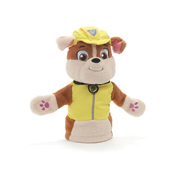 pEpg[ ʂ u pybg  ObY XL[ mߋ f GUND Paw Patrol Rubble Hand Puppet Plush Stuffed Animal Dog, Yellow, 11