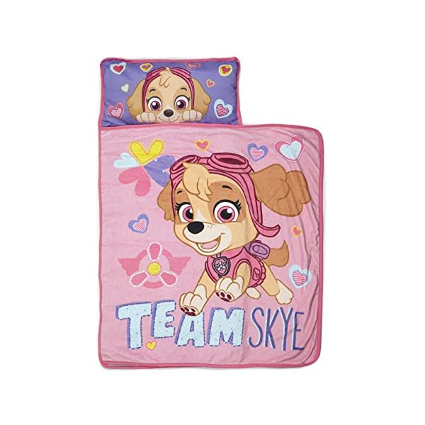 パウパトロール スカイ お休みセット 枕 フリースブランケット お泊りセット キッズ 子供 Paw Patrol Team Skye Nap Mat Set - Includes Pillow and Fleece Blanket Great for Boys and Girls Napping at Daycare, Preschool, or Kindergarten