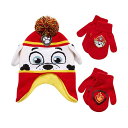 パウパトロール マーシャル ニット帽 帽子 キットキャップ 手袋 グローブ 防寒 キッズ 子供 Nickelodeon Boys Paw Patrol Winter Hat, 2 Pair Gloves or Mittens (Toddler/Little Boys)