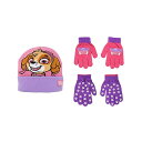 パウパトロール スカイ ニット帽 帽子 キットキャップ 手袋 グローブ 防寒 キッズ 子供 Nickelodeon Paw Patrol Girls Winter Hat and 2 Pair Mittens or Gloves (Age 2-7)