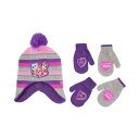 パウパトロール スカイ エベレスト ニット帽 帽子 キットキャップ 手袋 グローブ 防寒 キッズ 子供 Nickelodeon Paw Patrol Girls Winter Hat and 2 Pair Mittens or Gloves (Age 2-7)