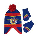 パウパトロール ニット帽 帽子 キットキャップ 手袋 グローブ 防寒 キッズ 子供 Nickelodeon Boys Winter Hat Set, Paw Patrol's Marshall, Chase and Rubble Toddler Beanie and Mittens for Kids Age 2-4