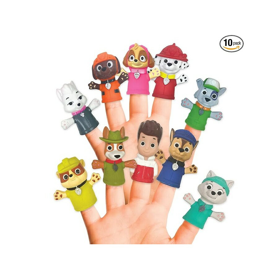 育智玩具 - パウパトロール おもちゃ グッズ 知育玩具 プレゼント Ginsey Nickelodeon PAW Patrol 10 ピース フィンガーパペット パーティーの記念品 教育 お風呂 フローティングプール ビーチ ストーリータイム プレイタイム Ginsey Nickelodeon PAW Patrol 10 Piece