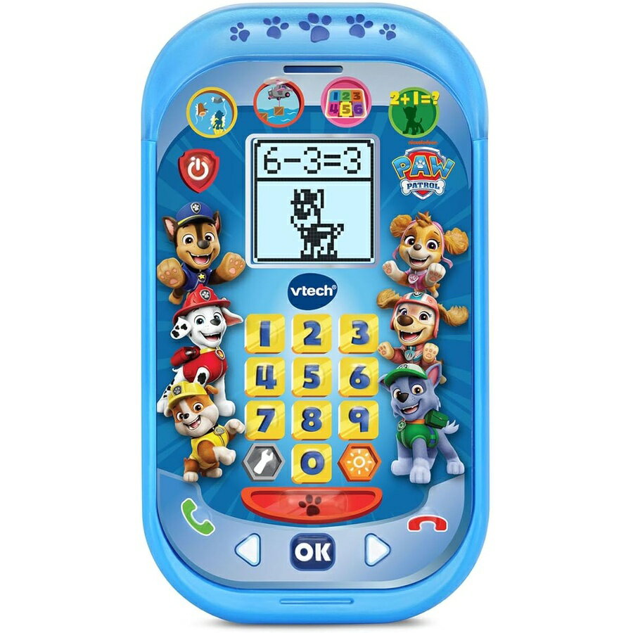 Rakuten - パウパトロール おもちゃ グッズ 知育玩具 プレゼント VTech 救助ミッション学習電話 VTech PAW Patrol Rescue Mission Learning Phone