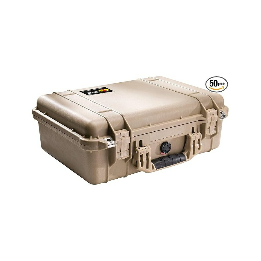 乐天商城 - ペリカン 1500 フォーム付きケース (デザート タン) Pelican 1500 Case With Foam (Desert Tan)