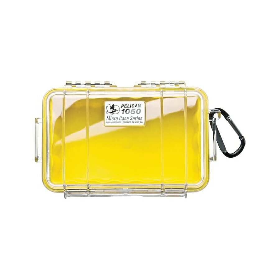 Rakuten - ペリカン 1050 マイクロケース (イエロー/クリア) Pelican 1050 Micro Case (Yellow/Clear)