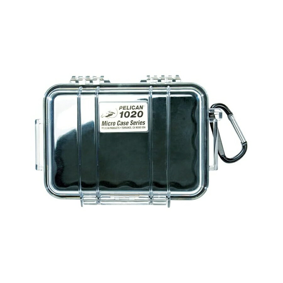 乐天商城 - ペリカン 1020 マイクロケース (ブラック/クリア) Pelican 1020 Micro Case (Black/Clear)