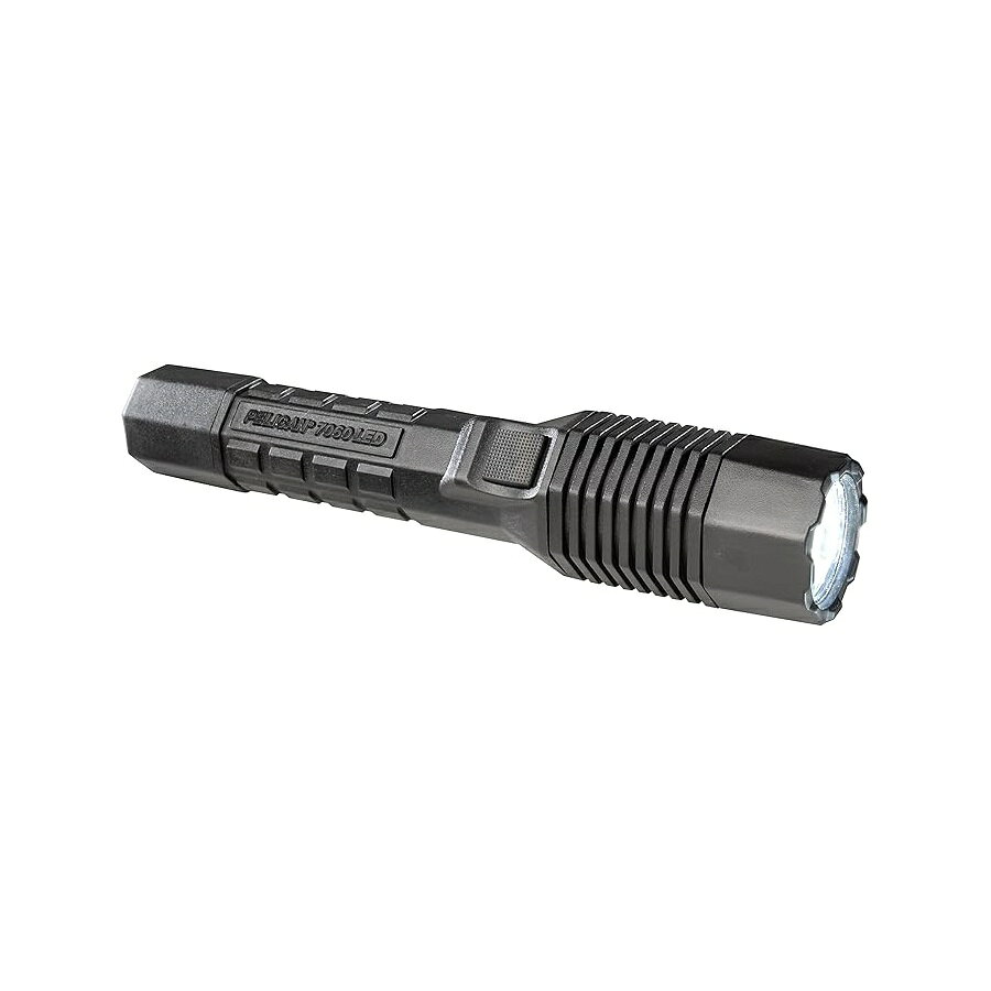ペリカン 7060 充電式タクティカル懐中電灯 充電器付き (ブラック) Pelican 7060 Rechargeable Tactical Flashlight With Charger (Black)