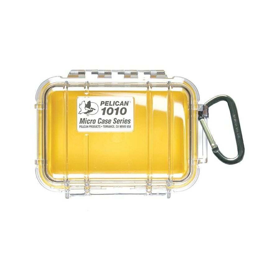 乐天商城 - ペリカン 1010 マイクロケース (イエロー/クリア) Pelican 1010 Micro Case (Yellow/Clear)