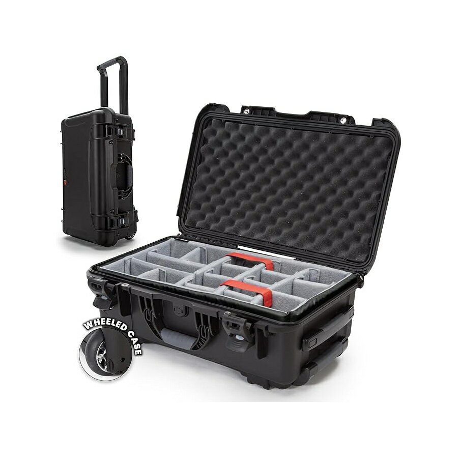 樂天商城 - NANUK 935 パッド入りディバイダー付きハードケース ? キャスター付き防水機器ケース 22 インチ x 14 インチ x 9 インチ ? 防塵および耐衝撃性 航空会社への機内持ち込み承認済み ? ブラック NANUK 935 Hard Case with Padded Divider ? Waterproof Equipment Case