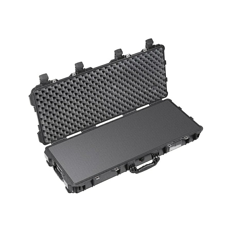 ペリカン プロテクター 1700 ロングケース フォーム付き多目的ハードケース 三脚 カメラ機器 スポーツマンガンケース 電子機器など (ブラック) Pelican Protector 1700 Long Case Multi-Purpose Hard Case with Foam Tripod, Camera Equipment, Sportsmans Gun