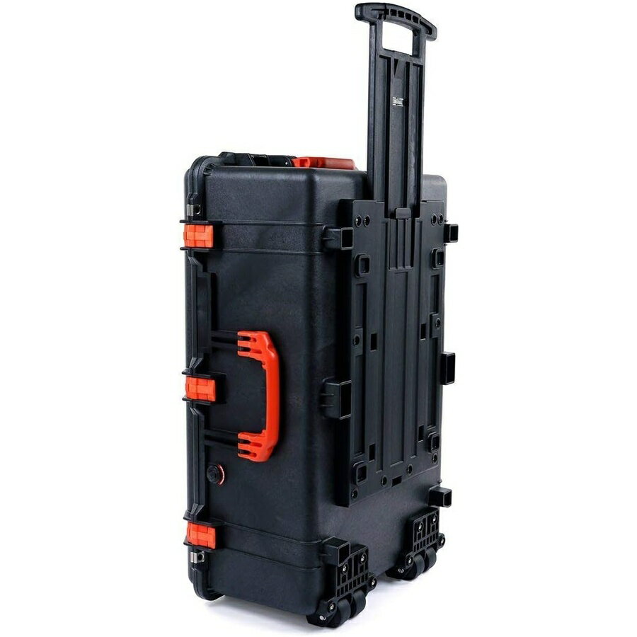 Rakuten - ペリカン ブラック＆オレンジ 1650 ケース グレーの CVPKG ディバイダーとメッシュ蓋オーガナイザー付き Black & Orange Pelican 1650 case with grey CVPKG dividers & mesh lid organizer.