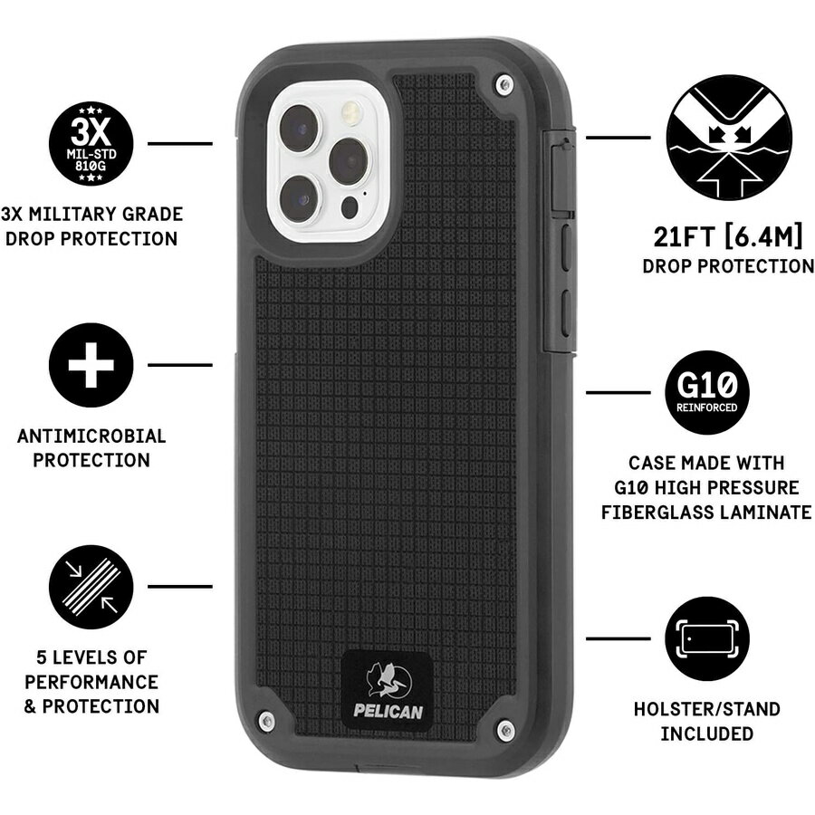 ペリカン Shield G10 シリーズ iPhone 12 ケース/iPhone 12 Pro ケース 6.1 インチ...