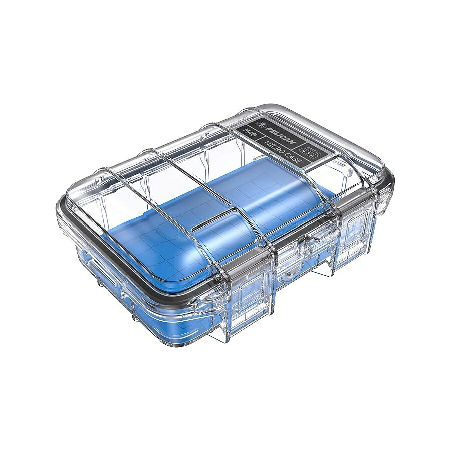 ペリカン M40 マイクロケース (ブルー/クリア) Pelican M40 Micro Case (Blue/Clear)