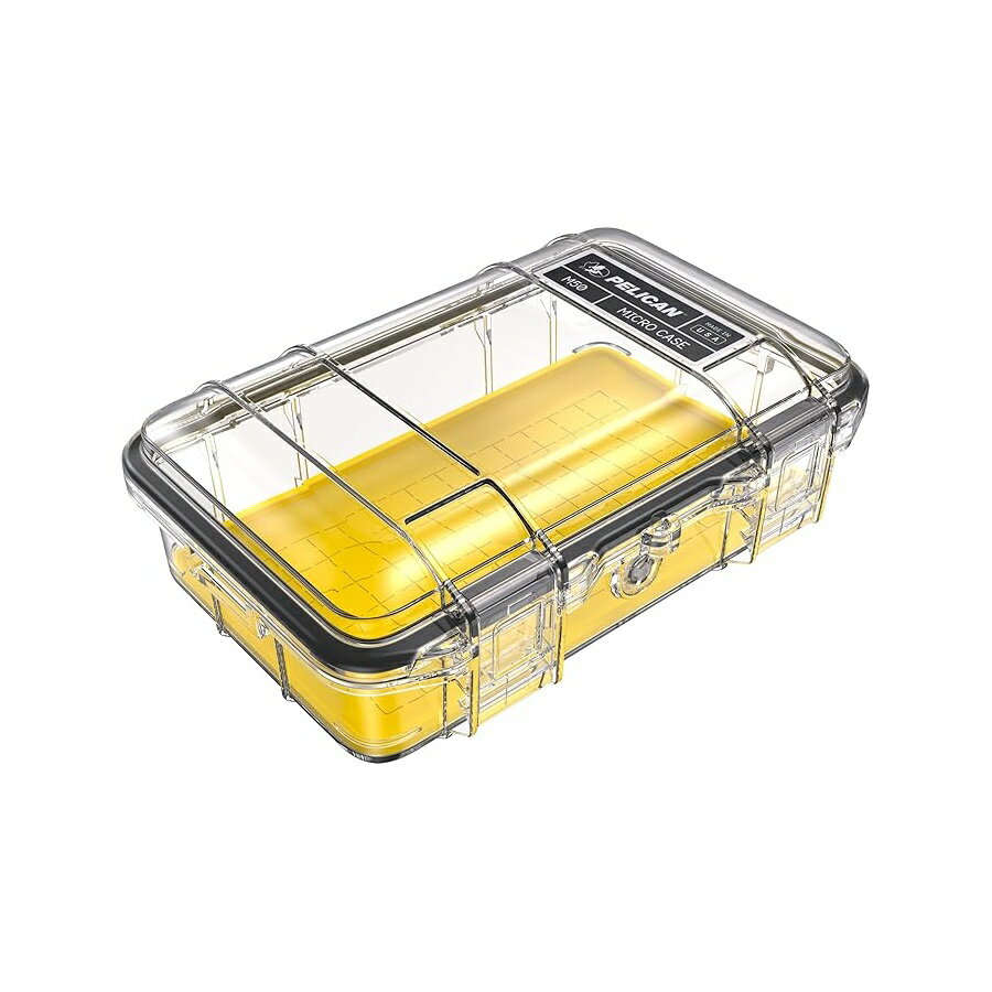 Rakuten - ペリカン M50 マイクロケース (イエロー/クリア) Pelican M50 Micro Case (Yellow/Clear)