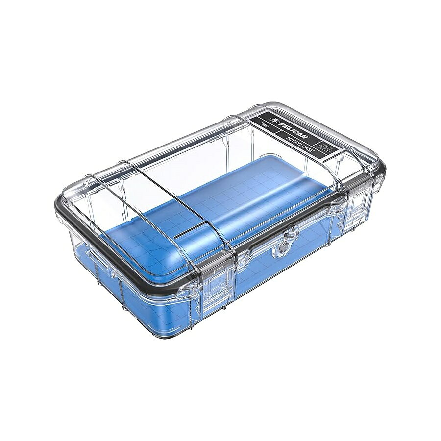 ペリカン M60 マイクロケース (ブルー/クリア) Pelican M60 Micro Case (Blue/Clear)