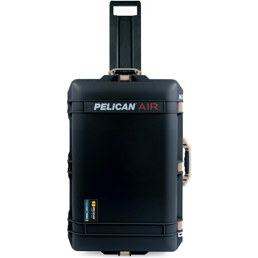 Rakuten - ブラック ペリカン 1595 ラージ ケース デザート タンのハンドルとラッチ Black Pelican 1595 Large Case Comes Empty Desert Tan Handles & Latches