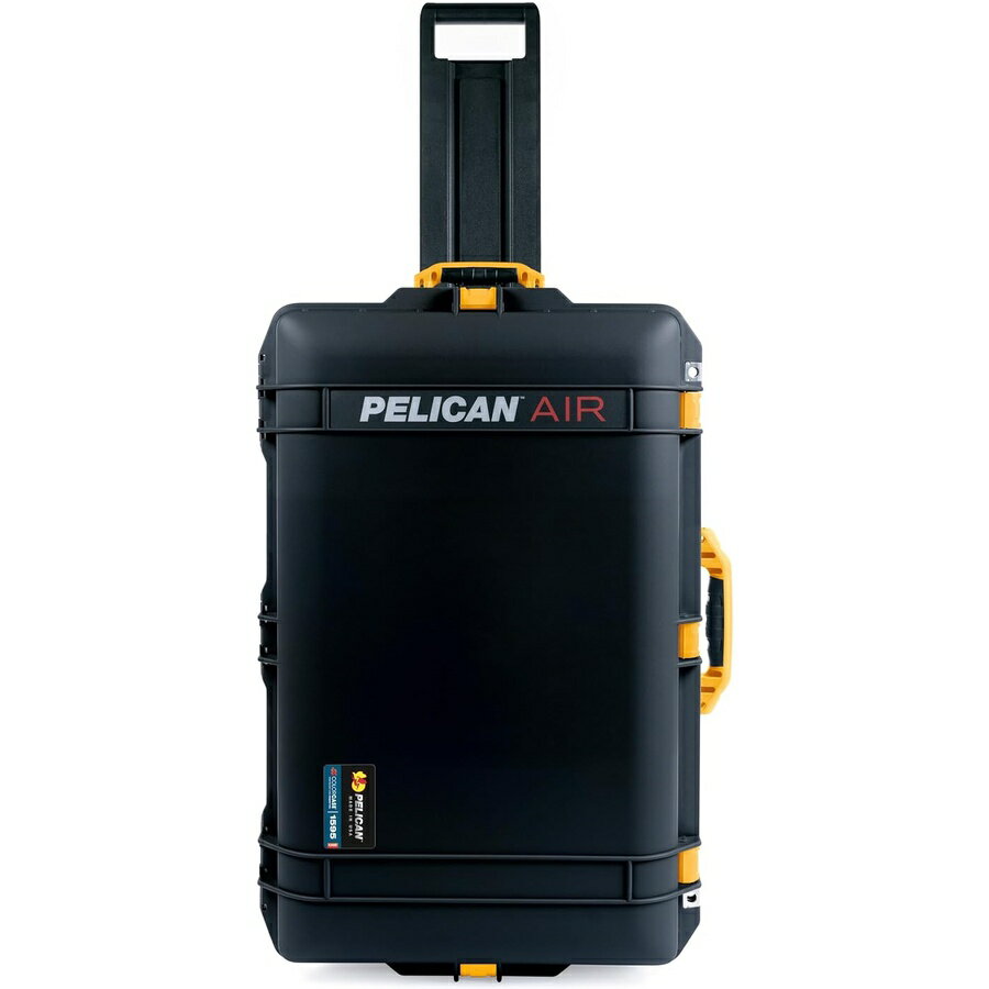 Rakuten - ブラック ペリカン 1595 ラージ ケース 黄色のハンドルとラッチ Black Pelican 1595 Large Case Comes Empty Yellow Handles & Latches