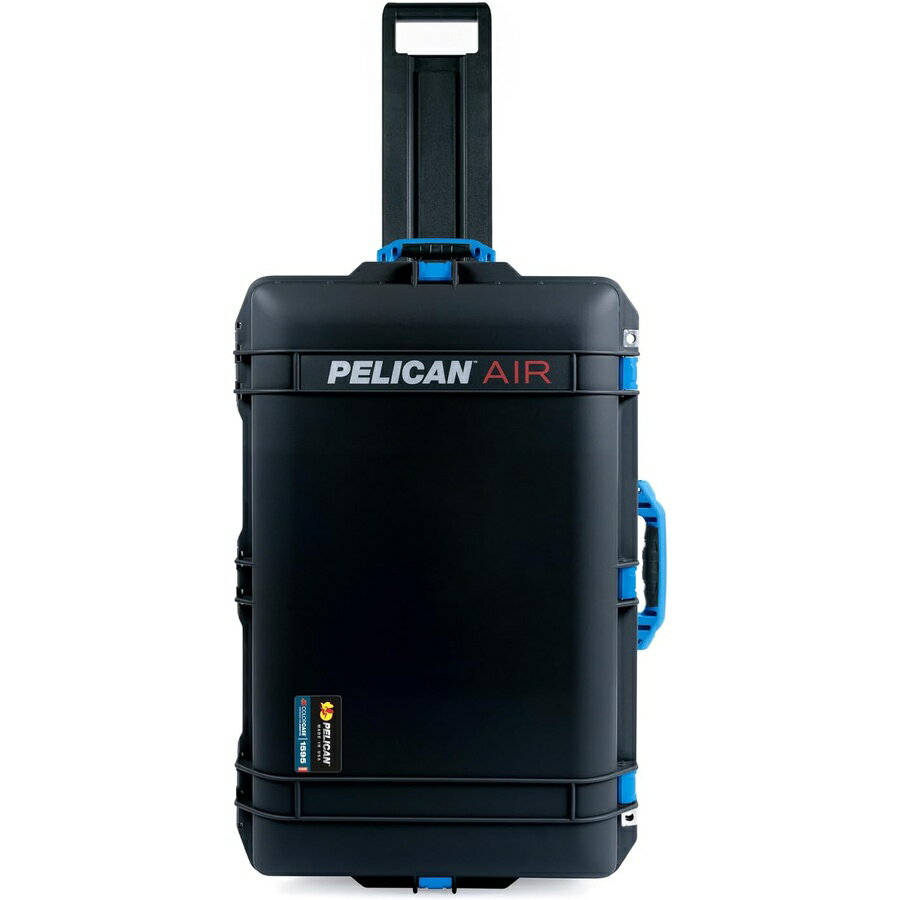 乐天商城 - ブラック ペリカン 1595 ラージ ケース ブルーのハンドルとラッチ Black Pelican 1595 Large Case Comes Empty Blue Handles & Latches