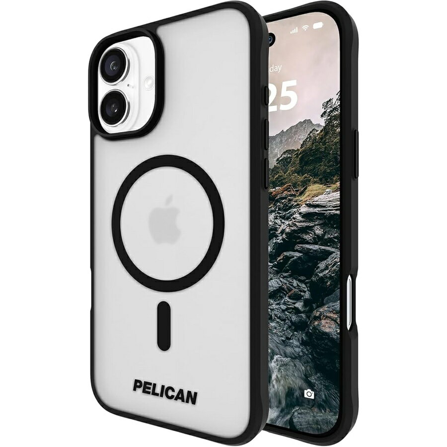 Rakuten - ペリカン Ranger iPhone 16 Plus ケース [MagSafe 対応] 12 フィート軍事グレードの落下保護を備えた頑丈な磁気スマホケース iPhone 16 Plus 用高耐久電話カバー つや消しクリア Pelican Ranger iPhone 16 Plus Case Rugged Magnetic Phone Case
