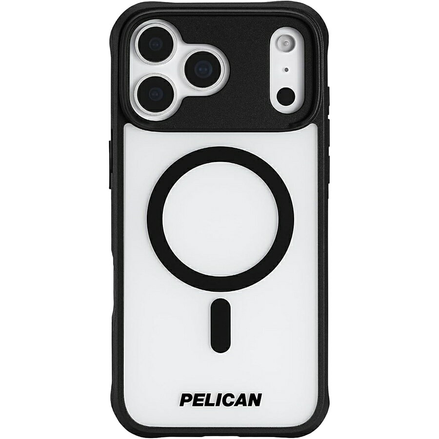 ペリカン Ranger iPhone 17 Pro Max ケース [MagSafe 対応] 14 フィート軍事グレードの落下保護を備えた頑丈な磁気スマホケース iPhone 17 Pro Max 用高耐久電話カバー つや消しクリア/ブラック Pelican Ranger iPhone 17 Pro Max Case [Compatible with MagSafe]