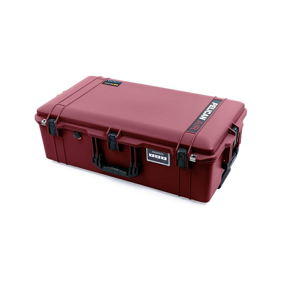 乐天商城 - ペリカン エア 1615 ケース オックスブラッド (空??) ブラックハンドルとプッシュボタンラッチ付き Pelican Air 1615 Case Oxblood (Empty) with Black Handles & Push Button Latches