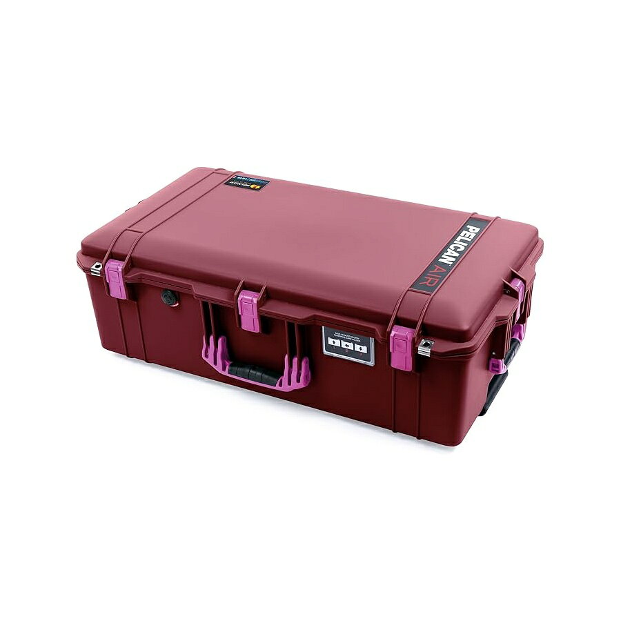 Rakuten - ペリカン エア 1615 ケース オックスブラッド ケースのみ マゼンタ ハンドルとプッシュ ボタン ラッチ付き Pelican Air 1615 Case Oxblood (Empty) with Magenta Handles & Push Button Latches