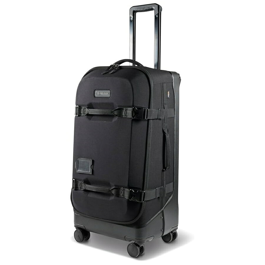 乐天商城 - ペリカン Aegis Luggage チェックインダッフルバッグ キャスター付き 30 インチ スーツケース キャスター付き (ブラック) Pelican Aegis Luggage Check in Duffel Bag with Wheels 30 Inch Suitcase with Wheels (Black)