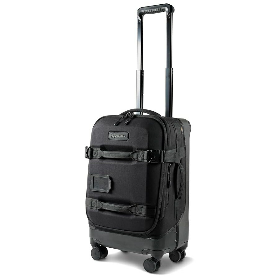 乐天商城 - ペリカン Aegis Luggage 車輪付き機内持ち込みダッフルバッグ 22 インチ キャリーケース 航空会社承認済み (ブラック) Pelican Aegis Luggage Carry On Duffel Bag with Wheels 22 Inch Carry On Bag Airline Approved (Black)