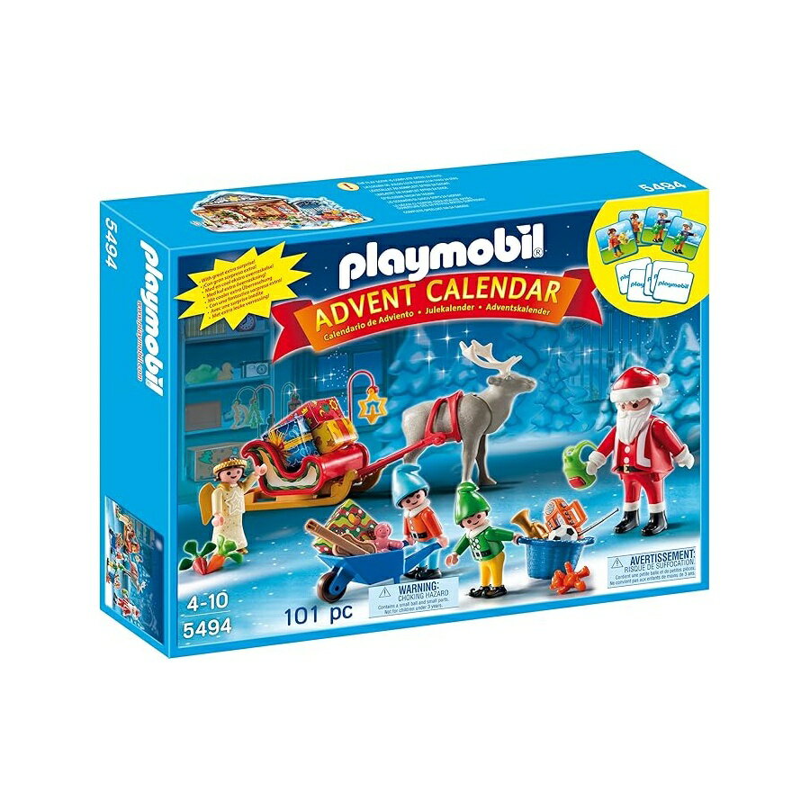 乐天商城 - プレイモービル サンタのワークショップ アドベントカレンダー Playmobil Santa's Workshop Advent Calendar