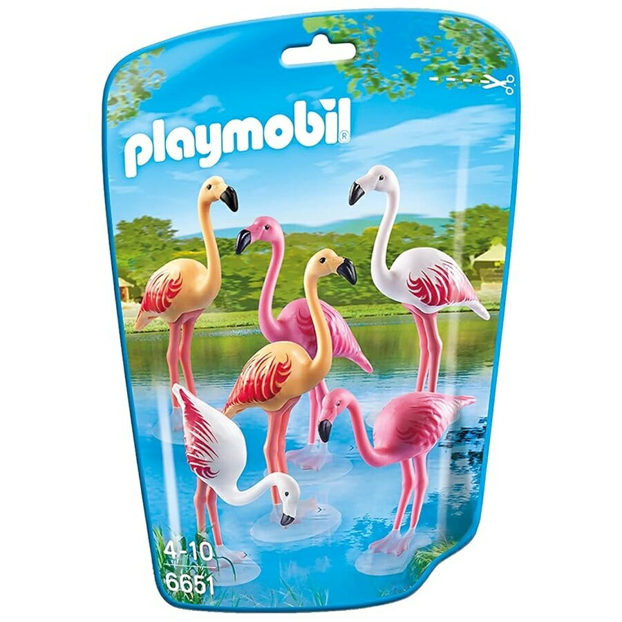 プレイモービル フラミンゴの群れ 組み立てキット Playmobil Flock of Flamingos Building Kit