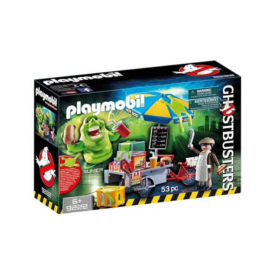 Rakuten - プレイモービル ゴーストバスターズ スライマー ホットドッグスタンド付き Playmobil Ghostbusters Slimer with Hot Dog Stand