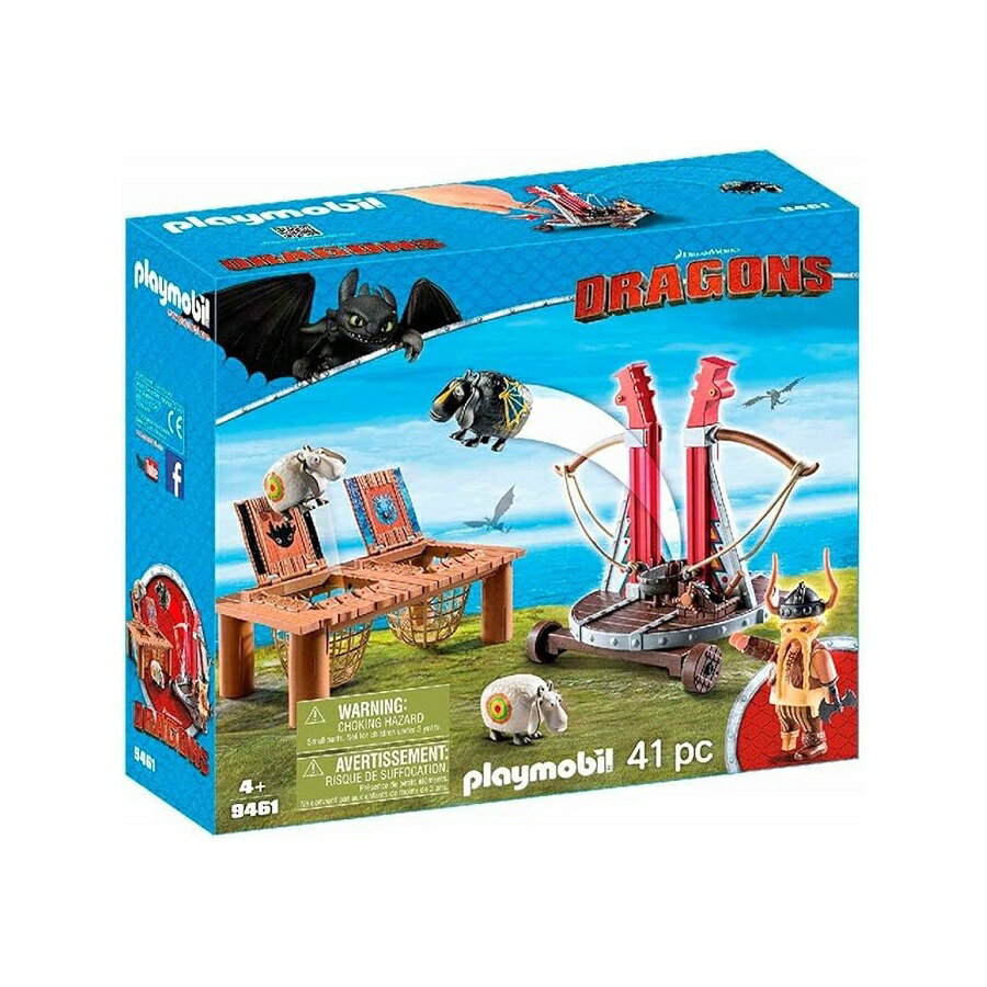 Rakuten - プレイモービル ヒック・トゥ・トレーニング・ユア・ドラゴン・ゴバー・ザ・ゲップ・ウィズ・シープスリング Playmobil How to Train Your Dragon Gobber The Belch with Sheep Sling