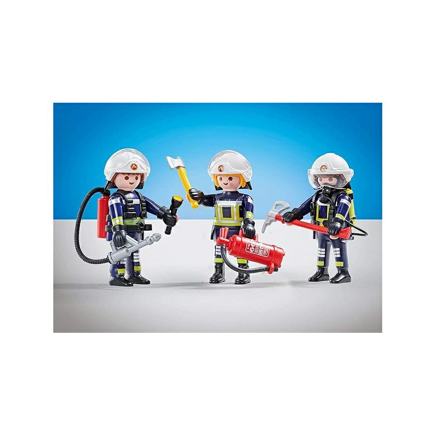 乐天商城 - PLAYMOBIL 6586 旅団 B 消防士 マルチカラー PLAYMOBIL 6586 Brigade B Firefighters, Multicolor