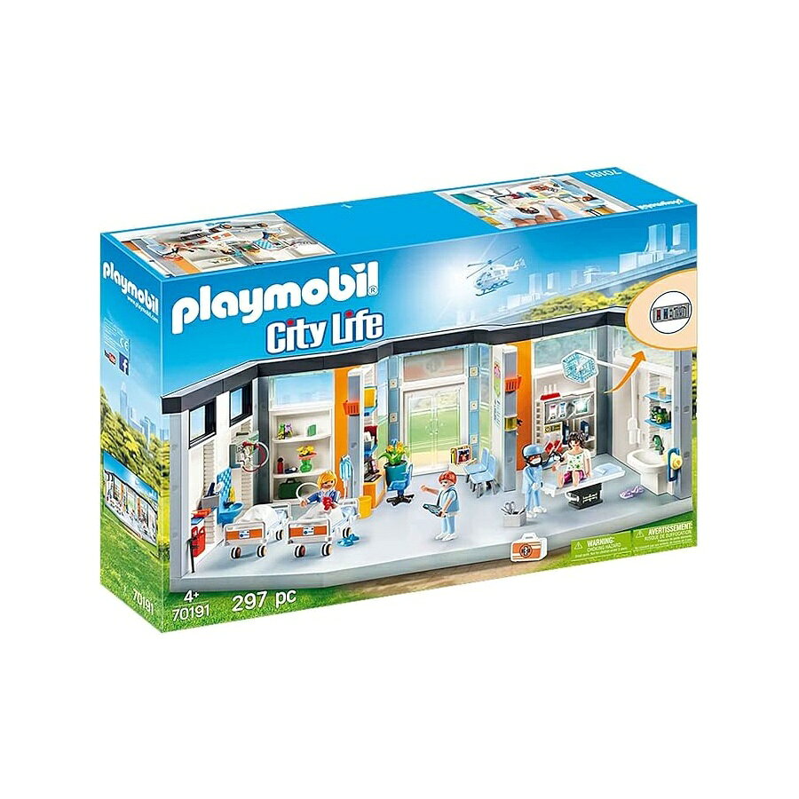プレイモービル家具付き病院棟 Playmobil Furnished Hospital Wing