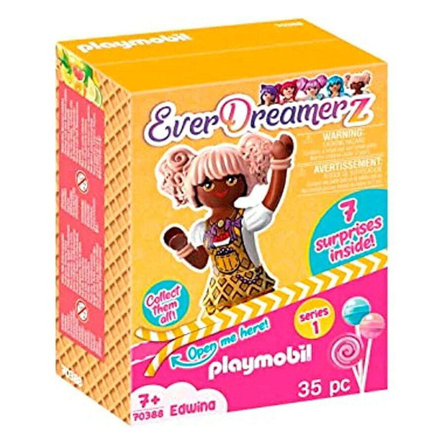 乐天商城 - プレイモービル EverDreamerz エドウィナ ハートワッフルチャームと 7 つのサプライズ付き Playmobil EverDreamerz Edwina with Heart Waffle Charm & 7 Surprises
